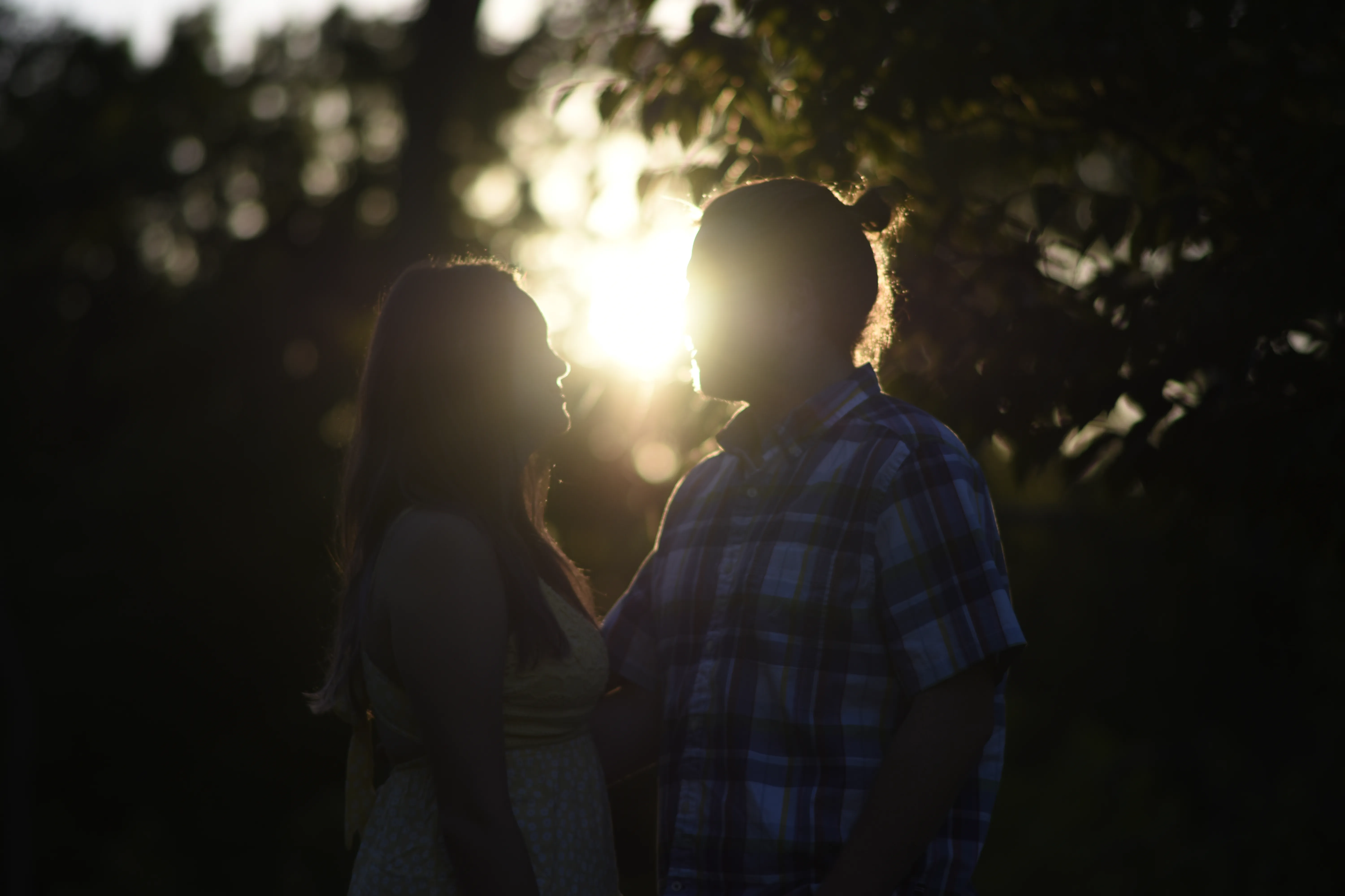 Winter couple portrait